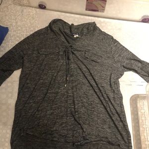 Grey athletic sweater